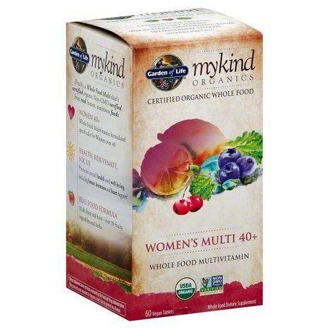 Garden of Life MyKind Organics Multivitamin, Whole Food, Women's Multi 40+, Vegan Tablets - 60 Each