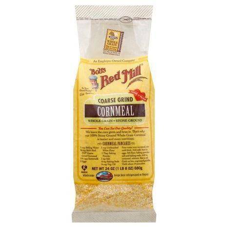 Bobs Red Mill Cornmeal, Whole Grain, Stone Ground, Coarse Grind - 24 Ounces