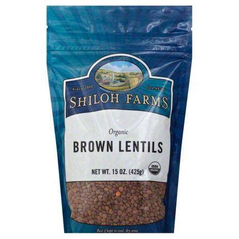 Shiloh Farms Lentils, Organic, Brown - 15 Ounces