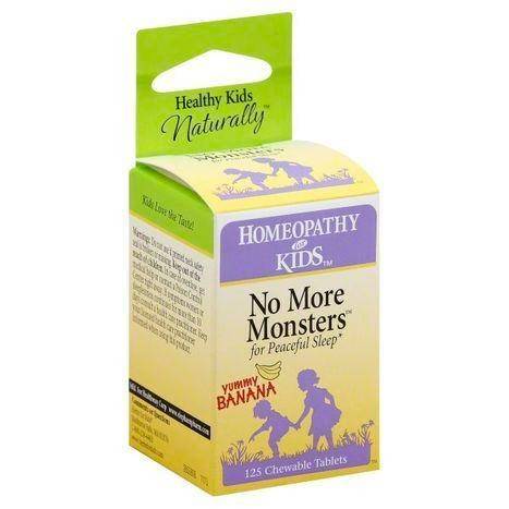 Homeopathy for Kids For Peaceful Sleep, No More Monsters, Chewable Tablets, Yummy Banana - 125 Each