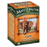 Mate Factor Yerba Mate Herb Tea, Energizing, Chai - 20 Each