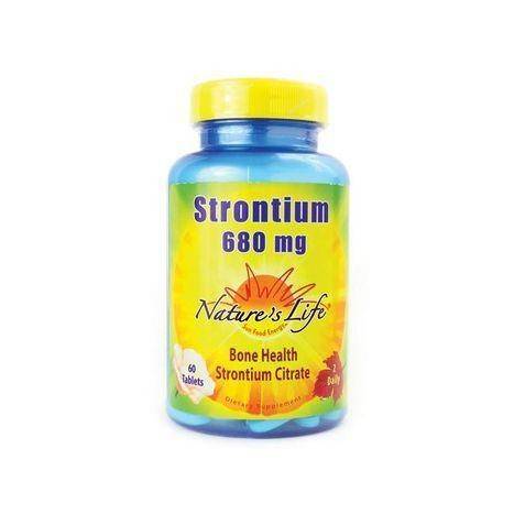 Nature's Life Strontium 680MG - 60 Tablets