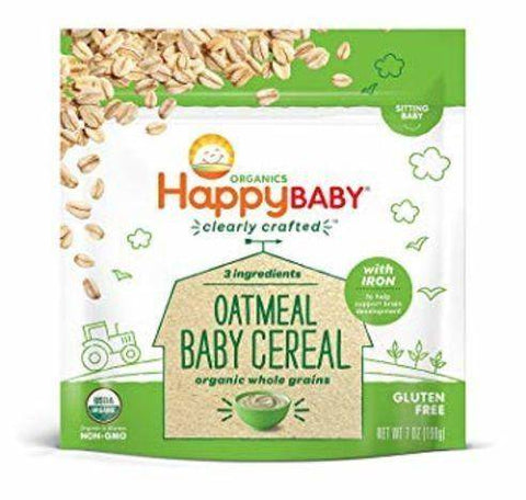 HappyBaby Organics Cereal, Oatmeal, Baby - 7 Ounces