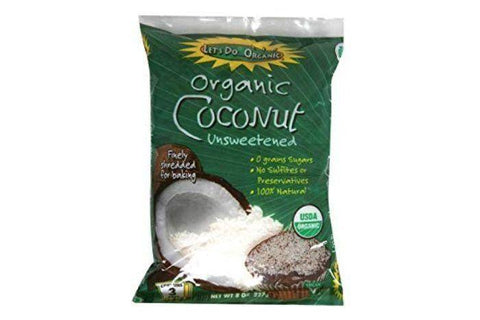 Lets Do Organic Coconut, Shredded, Unsweetened - 8 Ounces