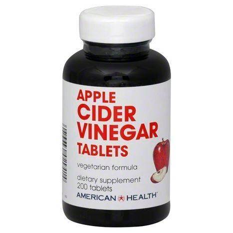 American Health Apple Cider Vinegar, Tablets - 200 Count