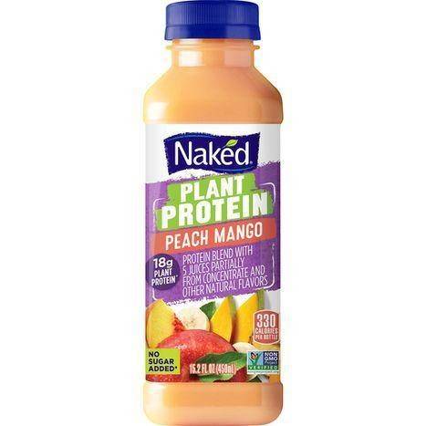 Naked Plant Prot Peach Mango Juice - 15.2 Ounces