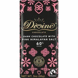 Divine Chocolate Dark Chocolate, with Pink Himalayan Salt - 3 Ounces