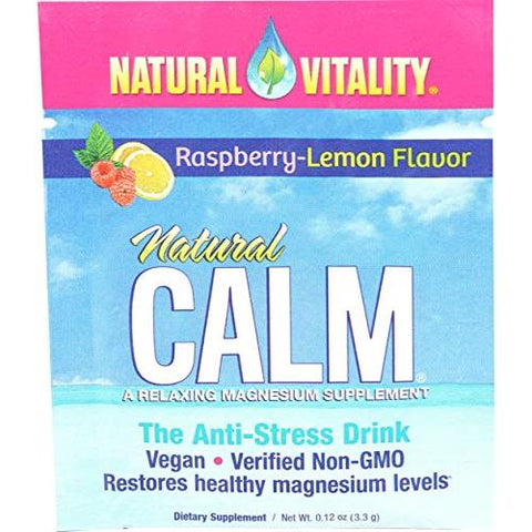 Natural Vitality Natural Calm Magnesium Raspberry-Lemon Flavor-0.12 Oz