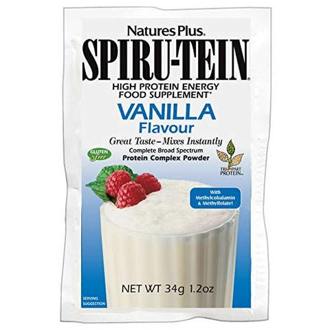 Natures Plus Spiru-Tein High Protein Energy Meal Vanilla Flavor-1.2 Oz