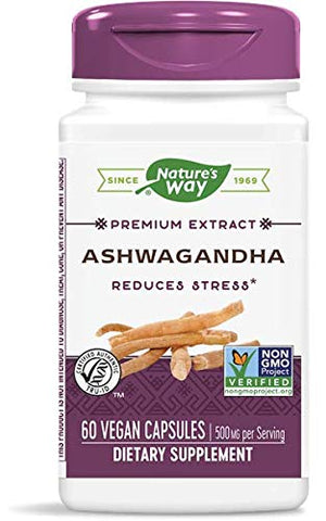 Nature's Way Ashwagandha Vitality Tonic-60 Veg Capsules