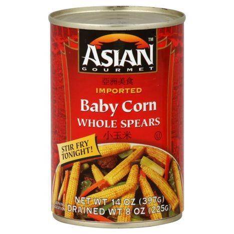 Asian Gourmet Baby Corn, Whole Spears - 14 Ounces