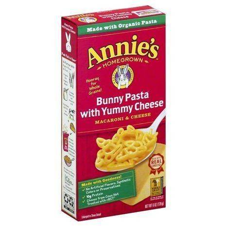 Annies Macaroni & Cheese, Bunny Pasta with Yummy Cheese - 6 Ounces