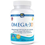 Nordic Naturals Omega-3D 690 Mg Omega-3 & Vitamin D3 1000 I.U Lemon Flavor-60 Softgels
