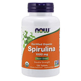 Now Certified Organic Spirulina 1000 Mg-120 Tablets