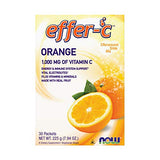 Now Effer-C 1,000 Mg Vitamin C Orange Flavor-30 Packets-7.94 Oz