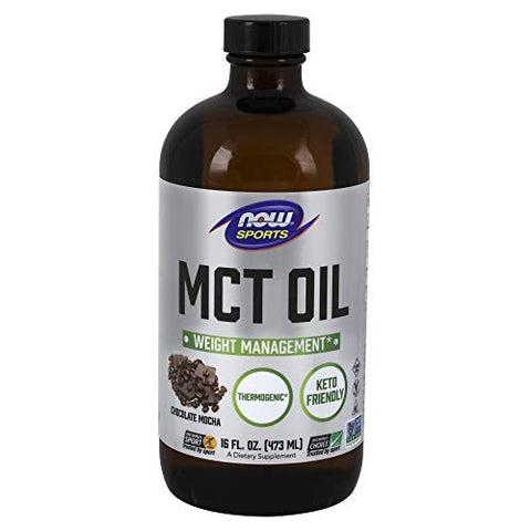 Now Foods MCT Oil Chocolate Mocha Flavor-16 Oz