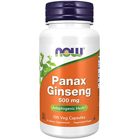 Now Foods Panax Ginseng 500 Mg-100 Vegetarian Capsules