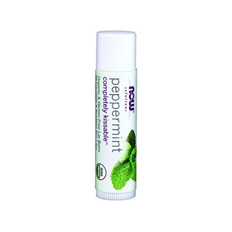 Now Foods Peppermint Lip Balm-0.15 Oz