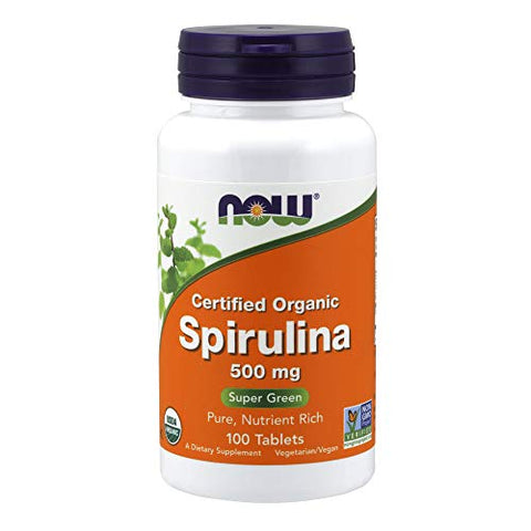 Now Foods Spirulina 500 Mg-100 Vegetarian Tablets