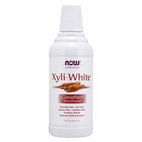 Now Foods Xyli-White Cinnafresh Mouthwash-16 Oz