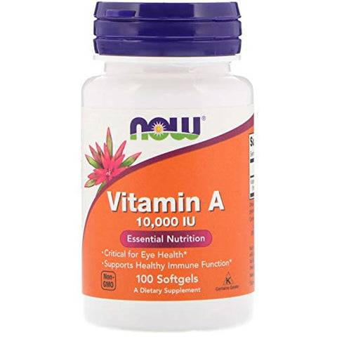 Now Vitamin A 10,000 IU-100 Softgels