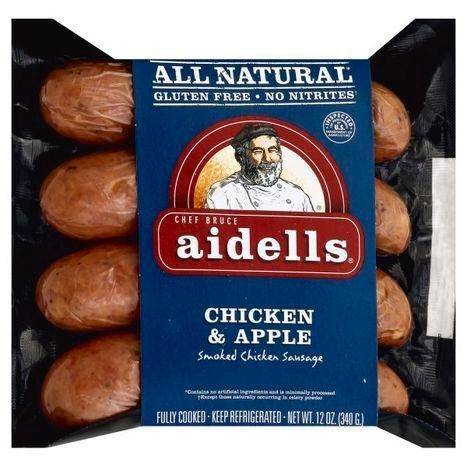 Aidells Smoked Chicken Sausage, Chicken & Apple - 12 Ounces