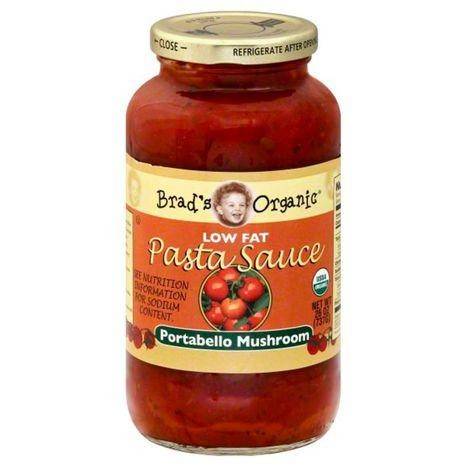 Brads Organic Pasta Sauce, Low Fat, Portabello Mushroom - 26 Ounces
