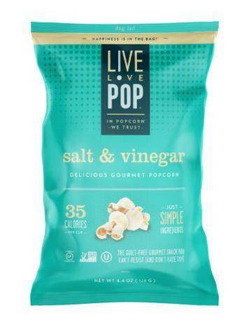Live Love Pop Delicious Gourmet Salt & Vinegar Popcorn