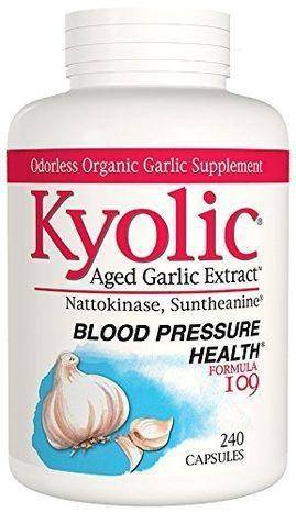 Kyolic Aged Garlic Extract Formula 109 Blood Pressure Health - 240 Capsules