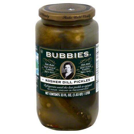 Bubbies Pickles, Kosher Dill - 33 Ounces