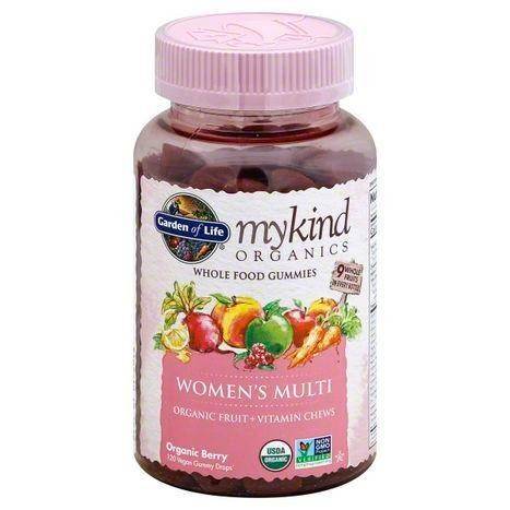 Garden of Life MyKind Organics Women's Multi, Vegan Gummy Drops, Organic Berry - 120 Each