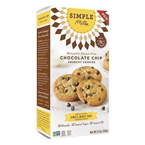 Simple Mills Cookies, Crunchy, Chocolate Chip - 5.5 Ounces