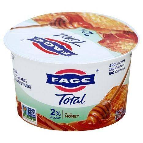 Fage Total Yogurt, Greek, Lowfat, Strained, with Honey - 5.3 Ounces