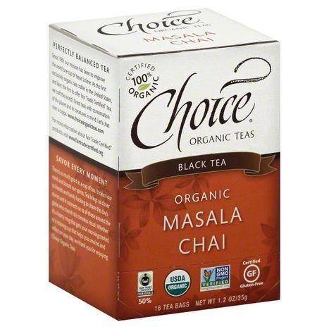 Choice Organic Teas Black Tea, Organic, Masala Chai, Bags - 16 Each