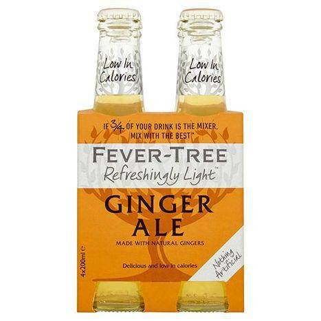 Fever Tree Refreshingly Light Ginger Ale - 4 Pack