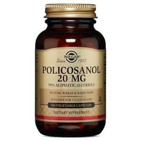 Solgar 20mg Policosanol - 100 Count