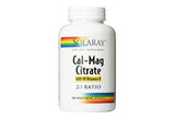 Solaray 2:1 Cal-Mag Citrate with Vitamin D - 180 Count
