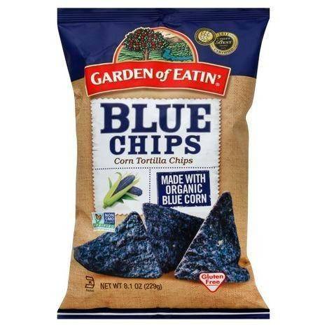 Garden of Eatin Tortilla Chips, Corn, Blue Chips - 8.1 Ounces