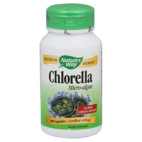 Natures Way Chlorella Micro-Algae, 410 mg, Vegetarian Capsules - 100 Each