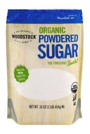 Woodstock Powdered Sugar, Organic - 16 Ounces