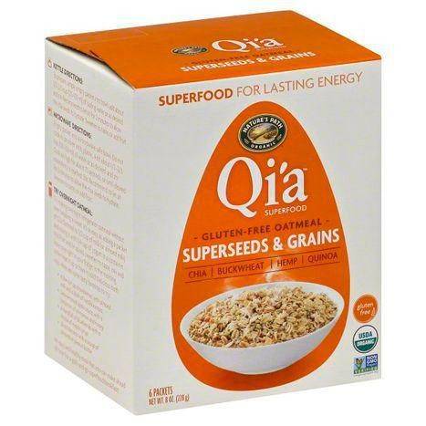Qia Oatmeal, Gluten-Free, Superseeds & Grains - 6 Each