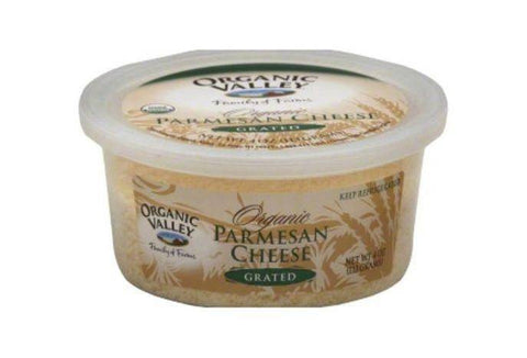 Organic Valley Cheese, Grated, Parmesan - 4 Ounces