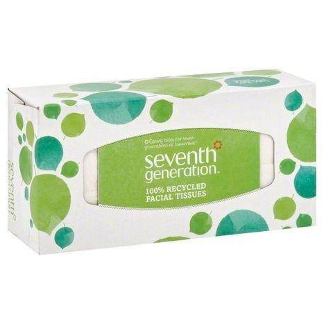 Seventh Generation Facial Tissue, 100% Recycled, White, 2-Ply - 175 Count