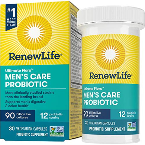 Renew Life Extra Care Ultimate Flora Probiotic 50 Billion Live Cultures-30 Vegetable Capsules