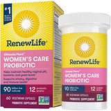 Renew Life Ultimate Flora Women's Care Probiotic 90 Billion Cultures 12 Probiotic Strains-60 Vegetarian Capsules