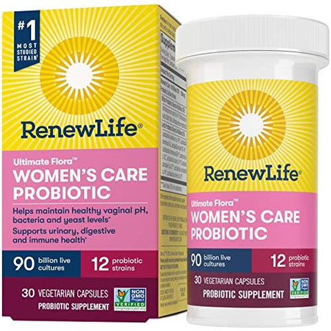 Renew Life Women's Care Ultimate Flora Probiotic 90 Billion Live Cultures-30 Vegetarian Capsules