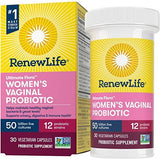 Renew Life Womens Vaginal Ultimate Flora Probiotic 50 Billion Live Cultures-30 Vegetable Capsules