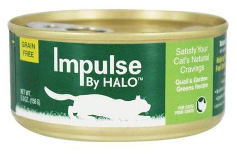 Halo Impulse Quail & Greens Canned Cat Food, - 5.5 Ounces