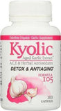 Kyolic Aged Garlic Extract Detox Anti-Aging Formula 105 - 100 Capsules