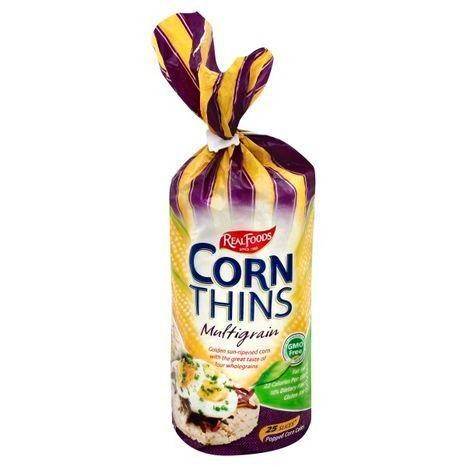 Real Foods Corn Thins, Multigrain - 25 Each